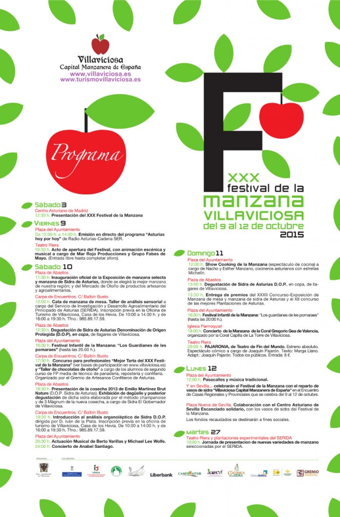 Programa festival de la manzana