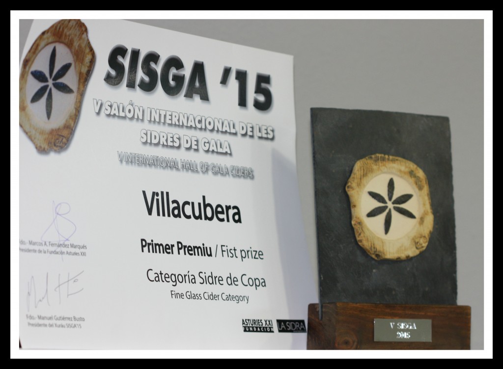 Diploma y trofeo primer premio SISGA